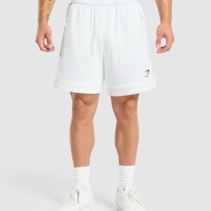 Varsity Mesh Shorts White
