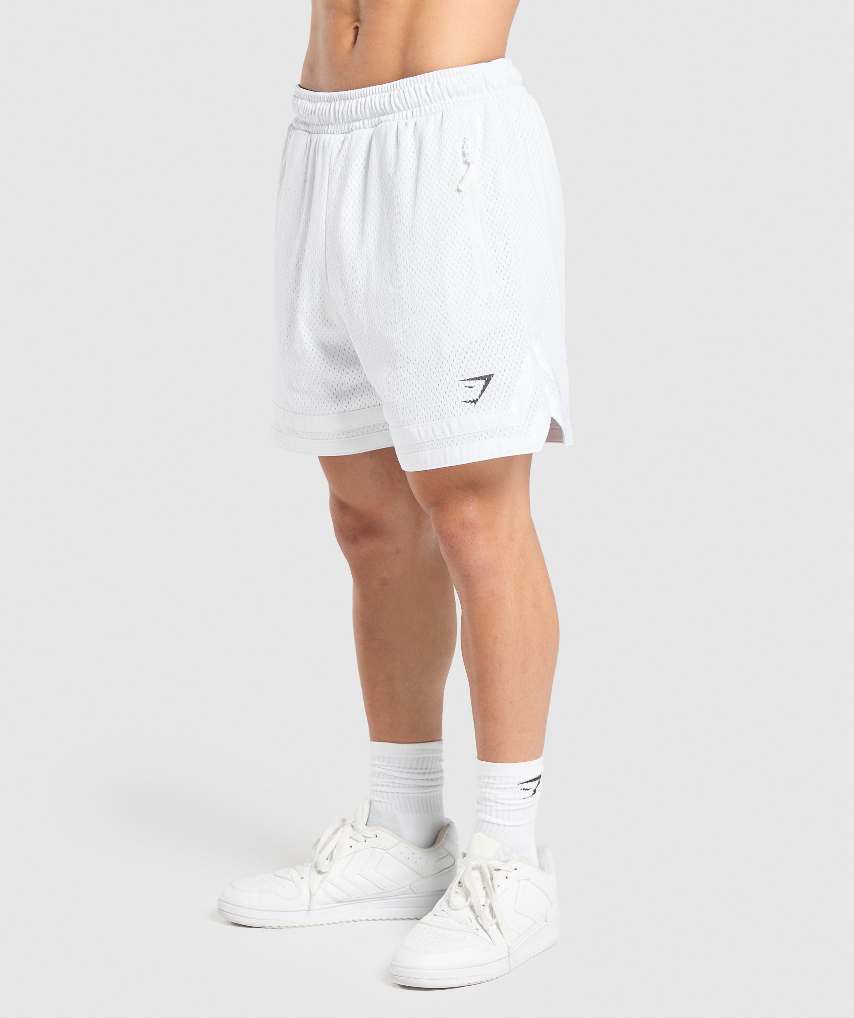Varsity Mesh Shorts White - immagine 3