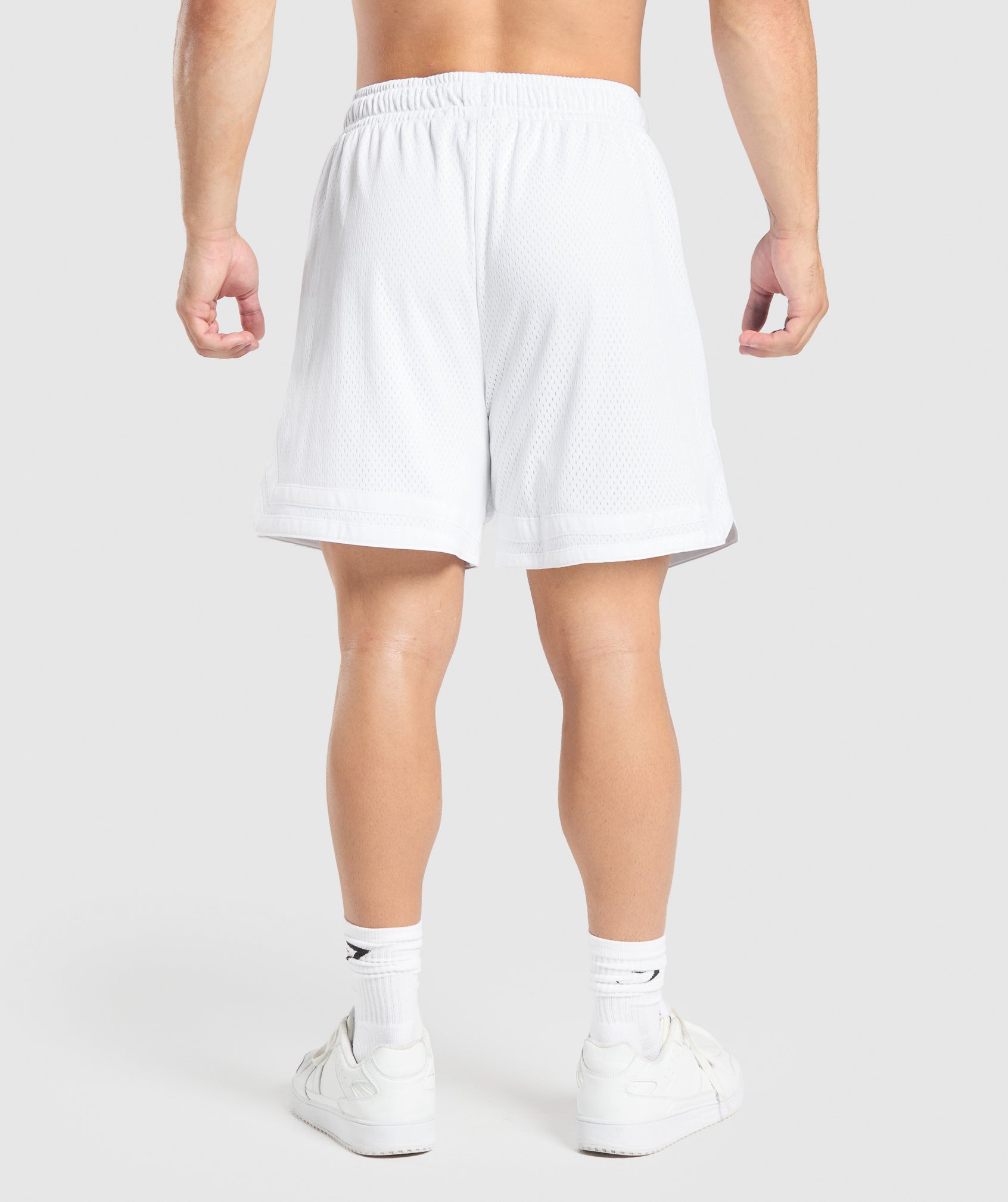Varsity Mesh Shorts White - immagine 2