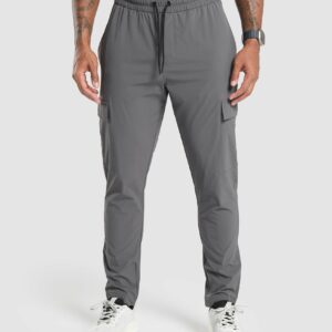 Stretch Woven Cargo Pants Graphite Grey