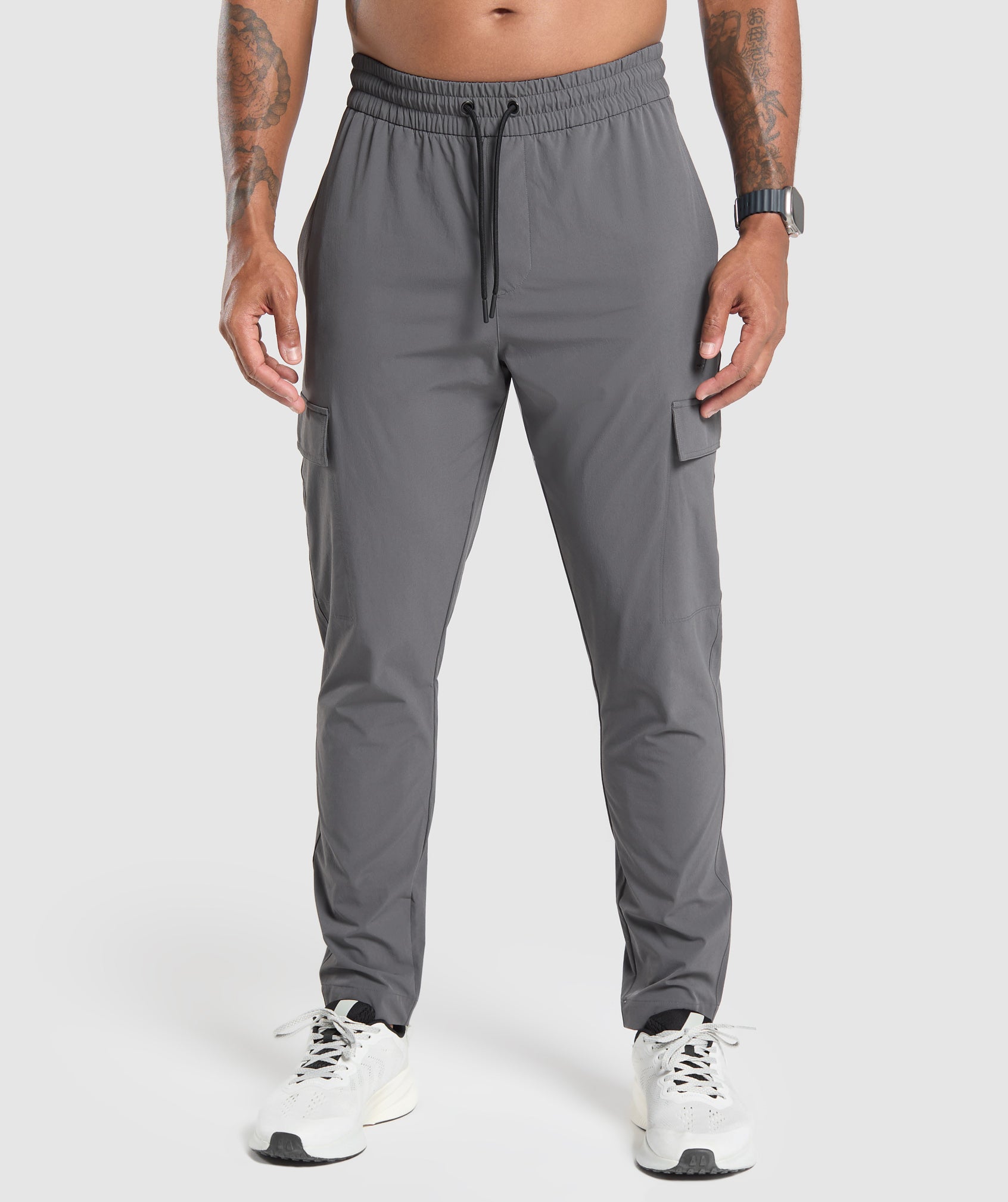 Stretch Woven Cargo Pants Graphite Grey