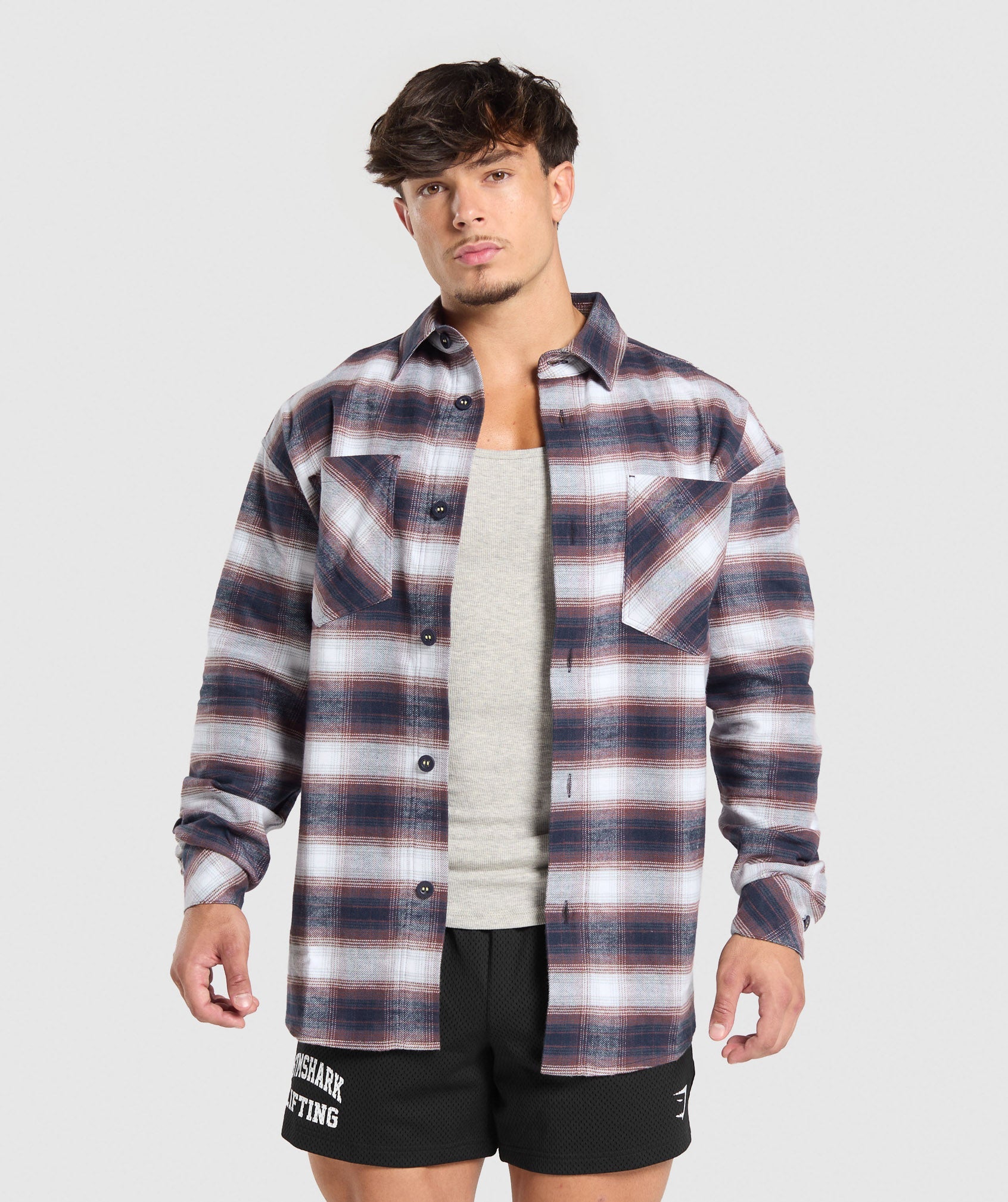 Flannel Shirt Heavy Blue - immagine 2