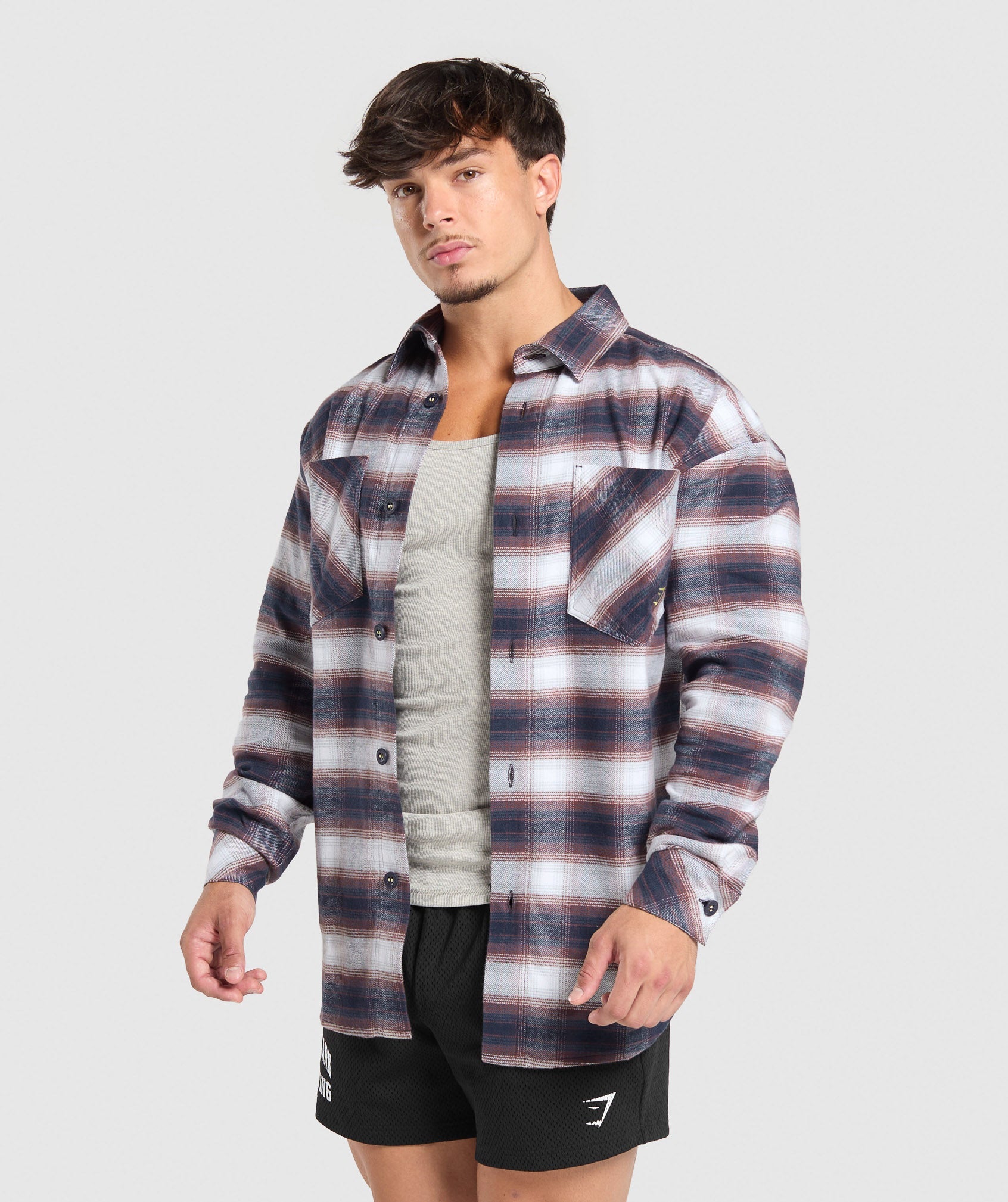 Flannel Shirt Heavy Blue - immagine 7