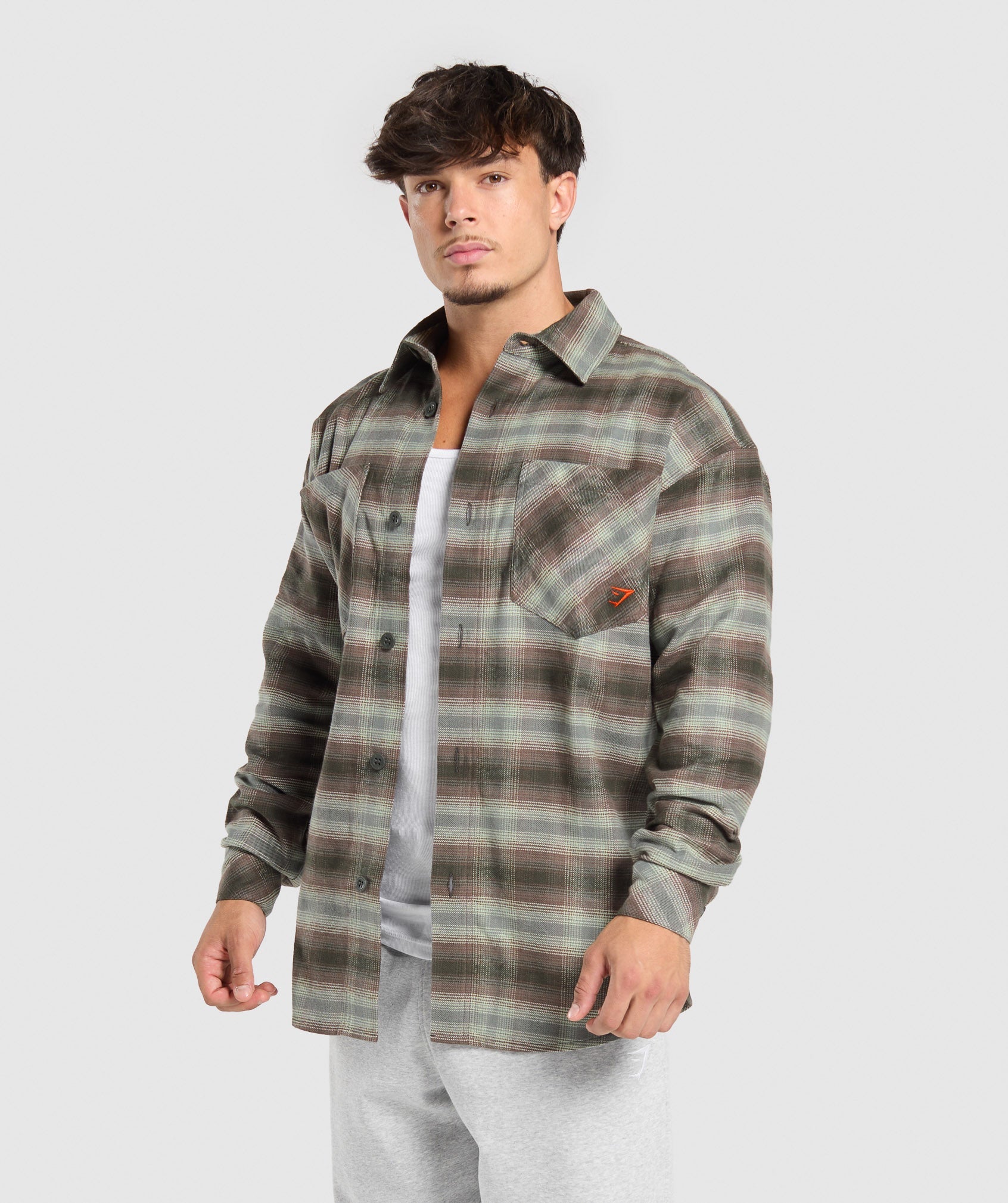 Flannel Shirt Strength Green - immagine 7