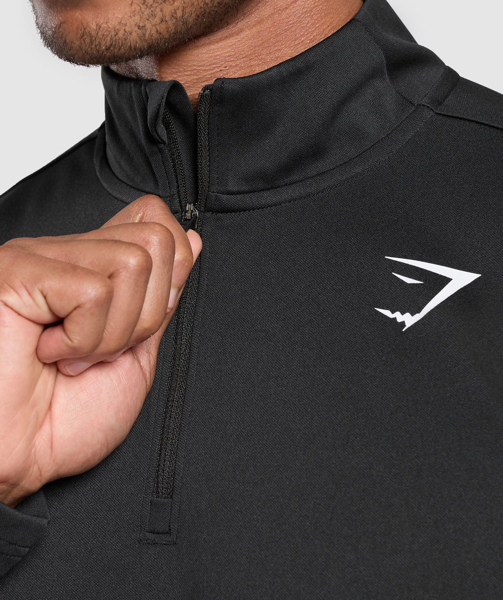 Running Dept. 1/4 Zip Black - immagine 6