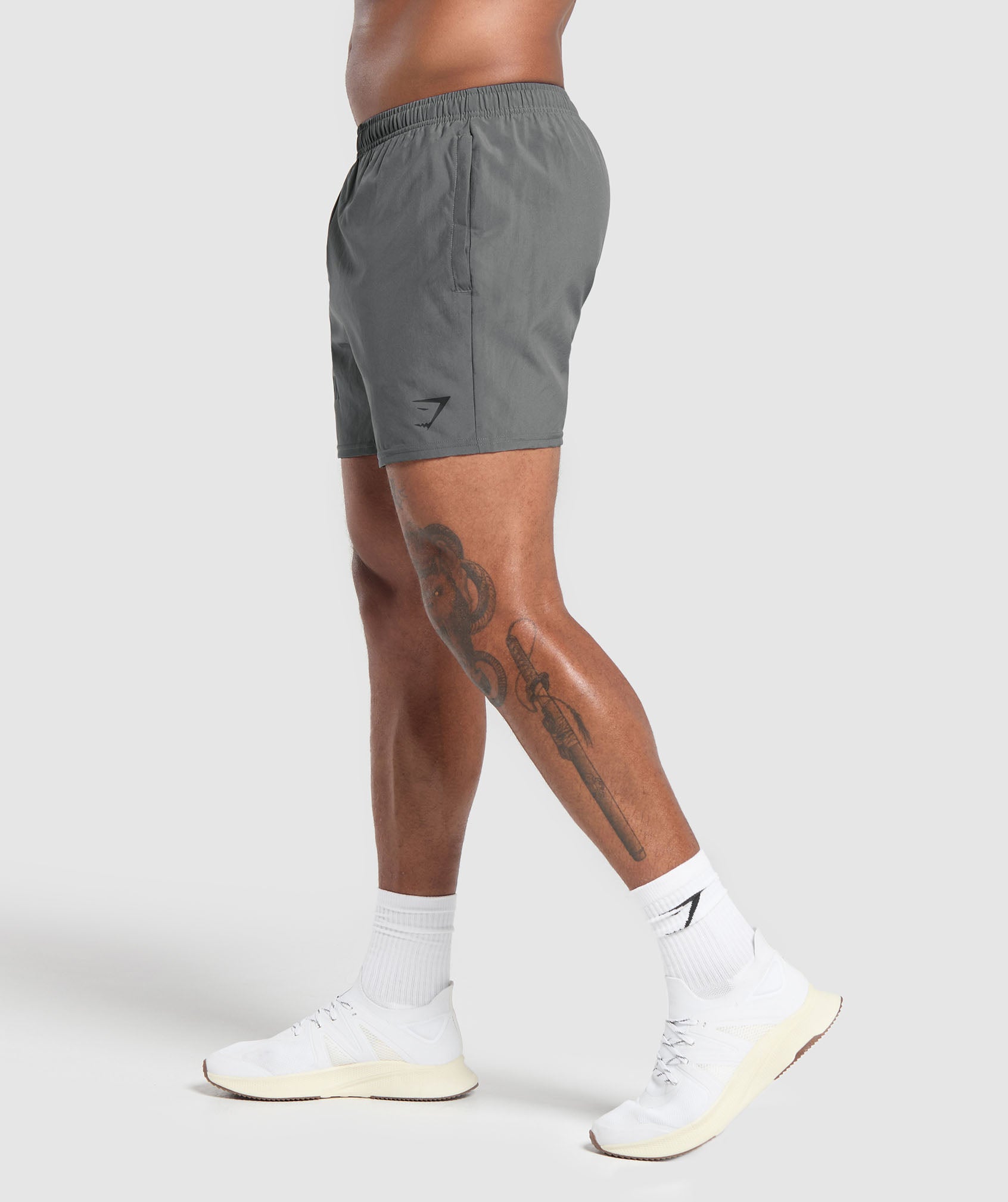 Running Dept. 5" Shorts Pitch Grey - immagine 3