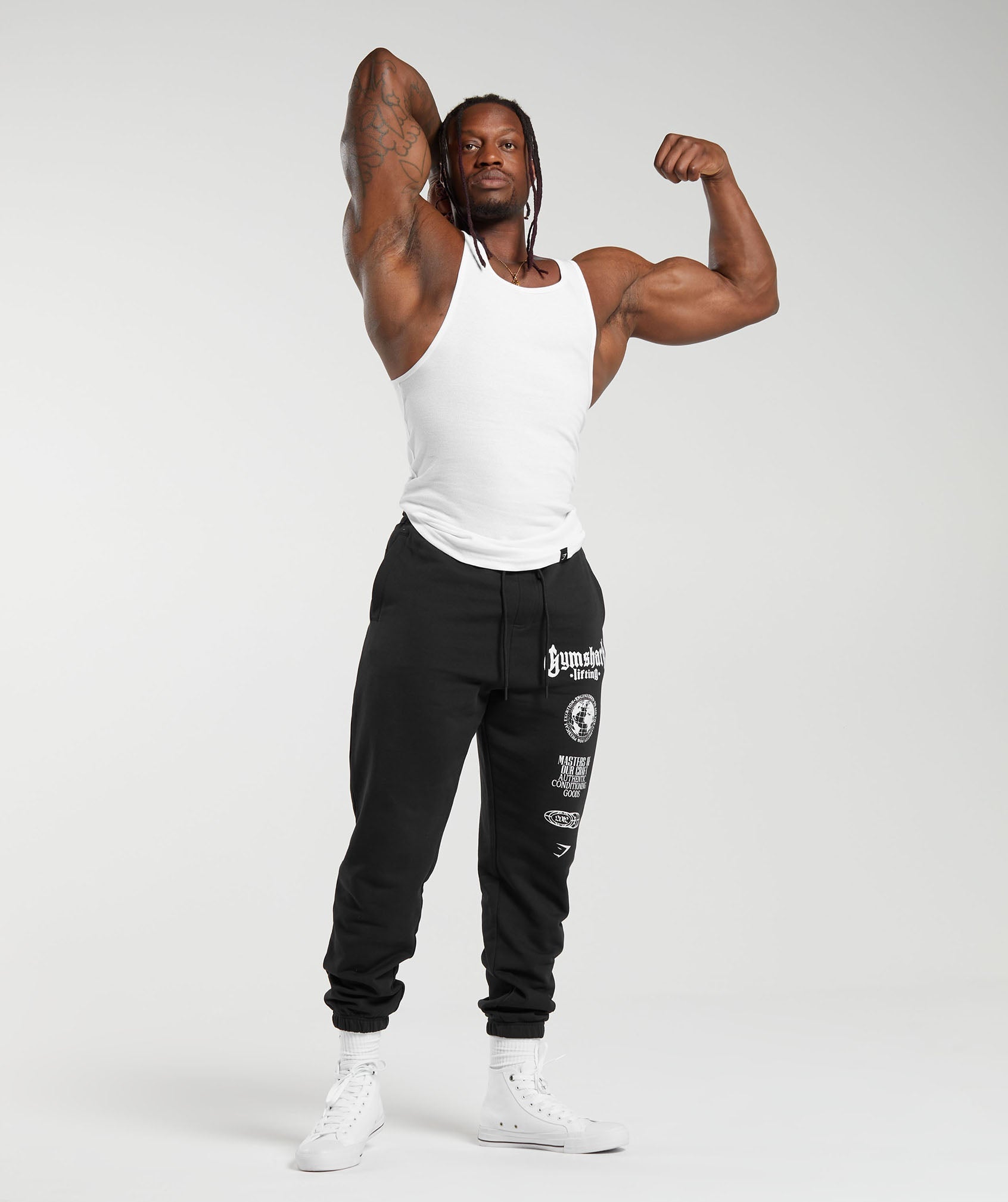 Global Lifting Oversized Joggers Black - immagine 5