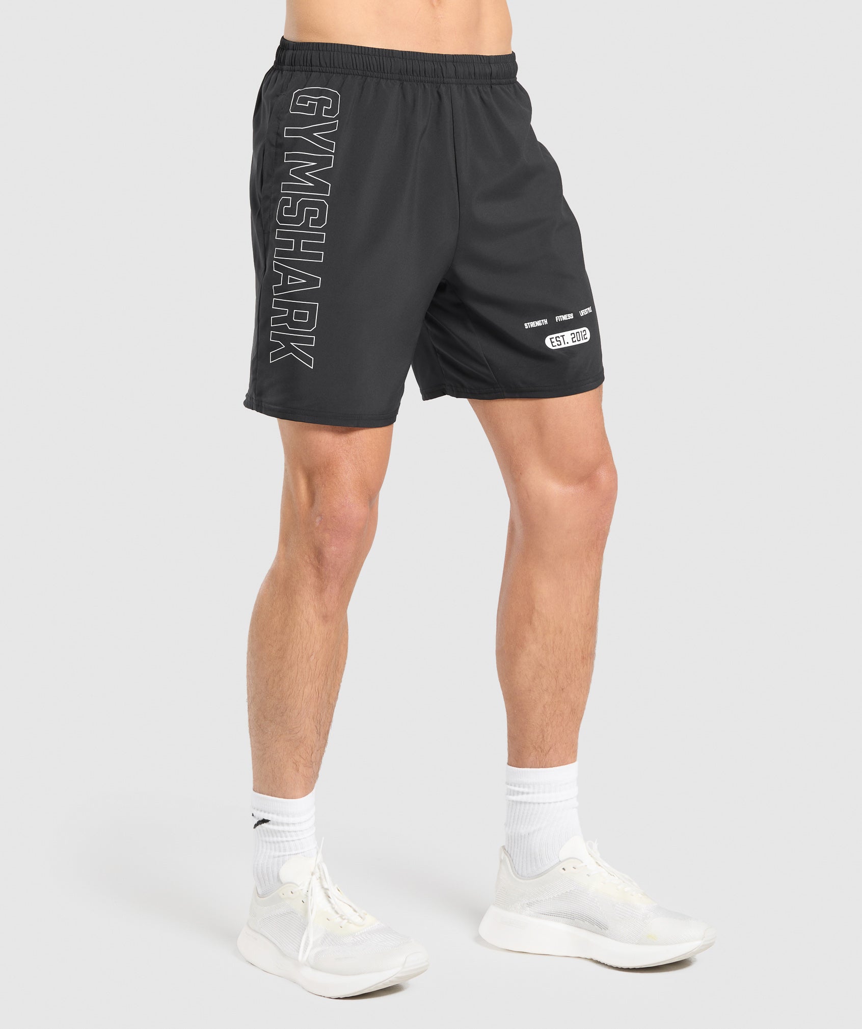 Fitness Graphic Shorts Black - immagine 2