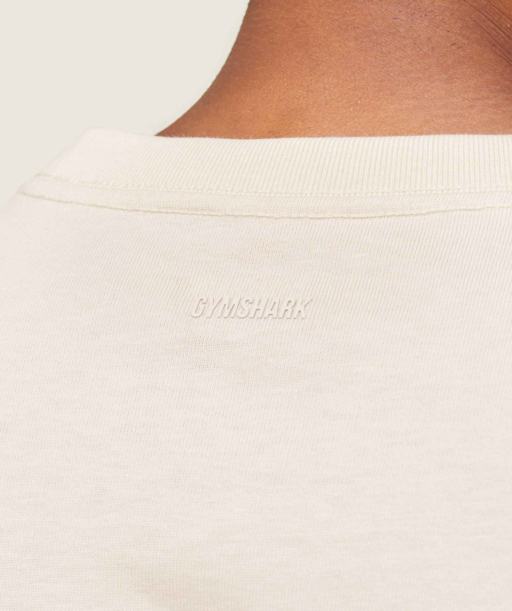 everywear Relaxed T-Shirt Oat White - Image 7