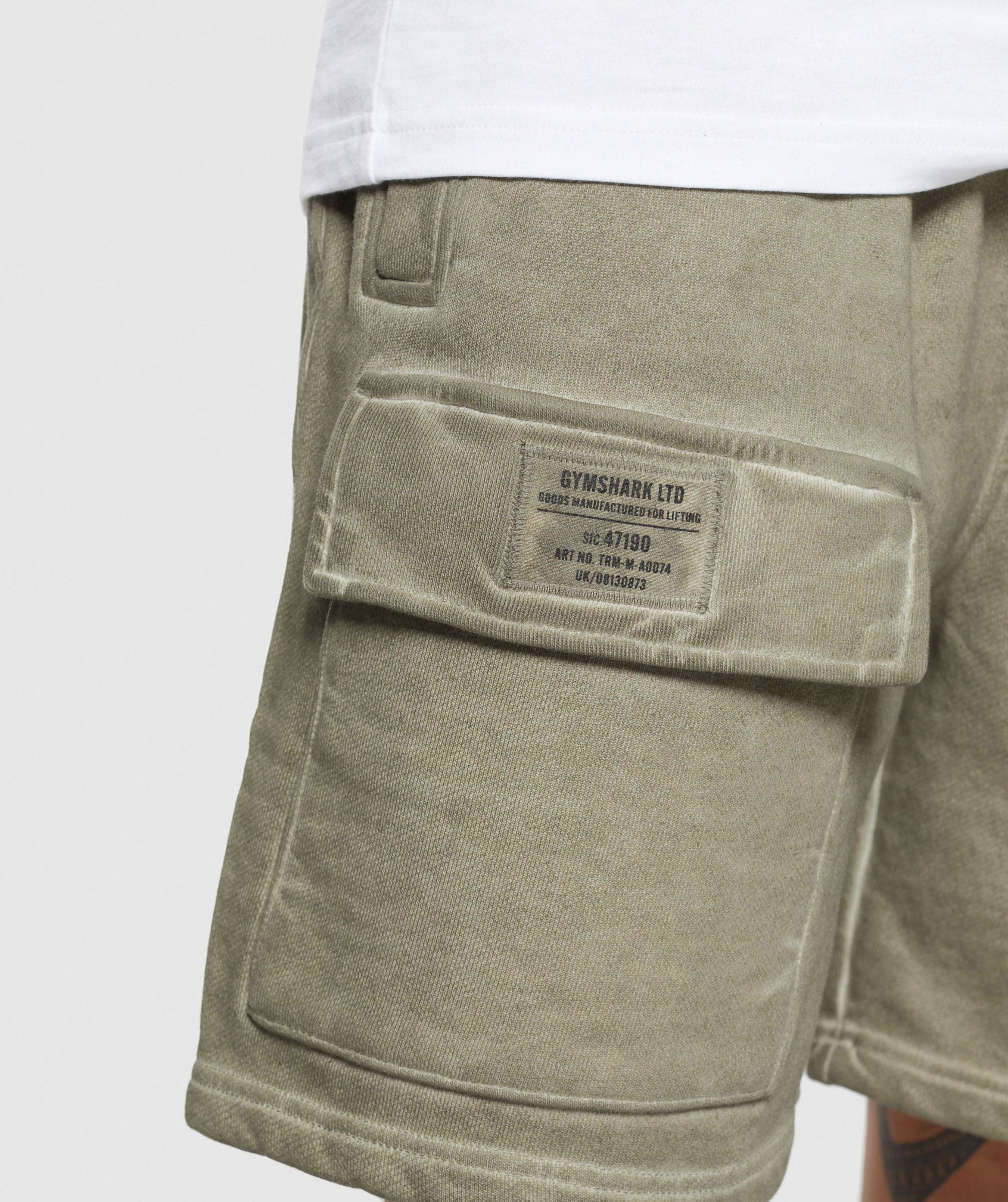 Heavyweight Washed Cargo Shorts Utility Green - immagine 7