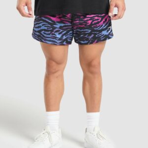 Printed Mesh 5" Shorts Physical Pink