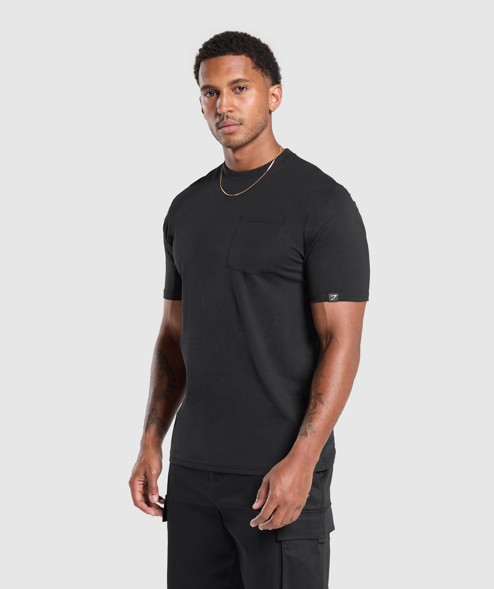 Pocket T-Shirt Black - Image 3
