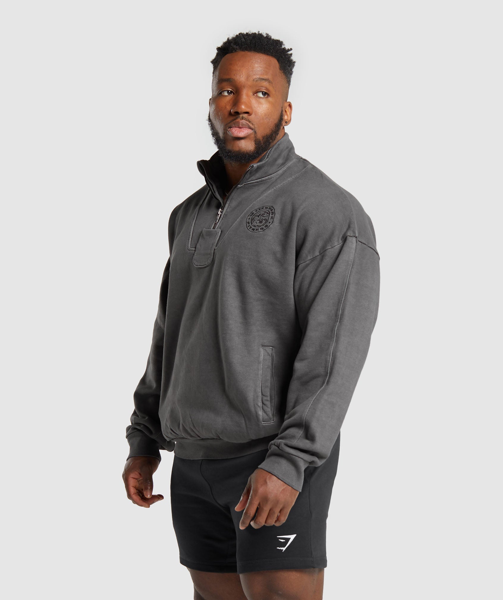 Premium Legacy 1/4 Zip Black - Image 3