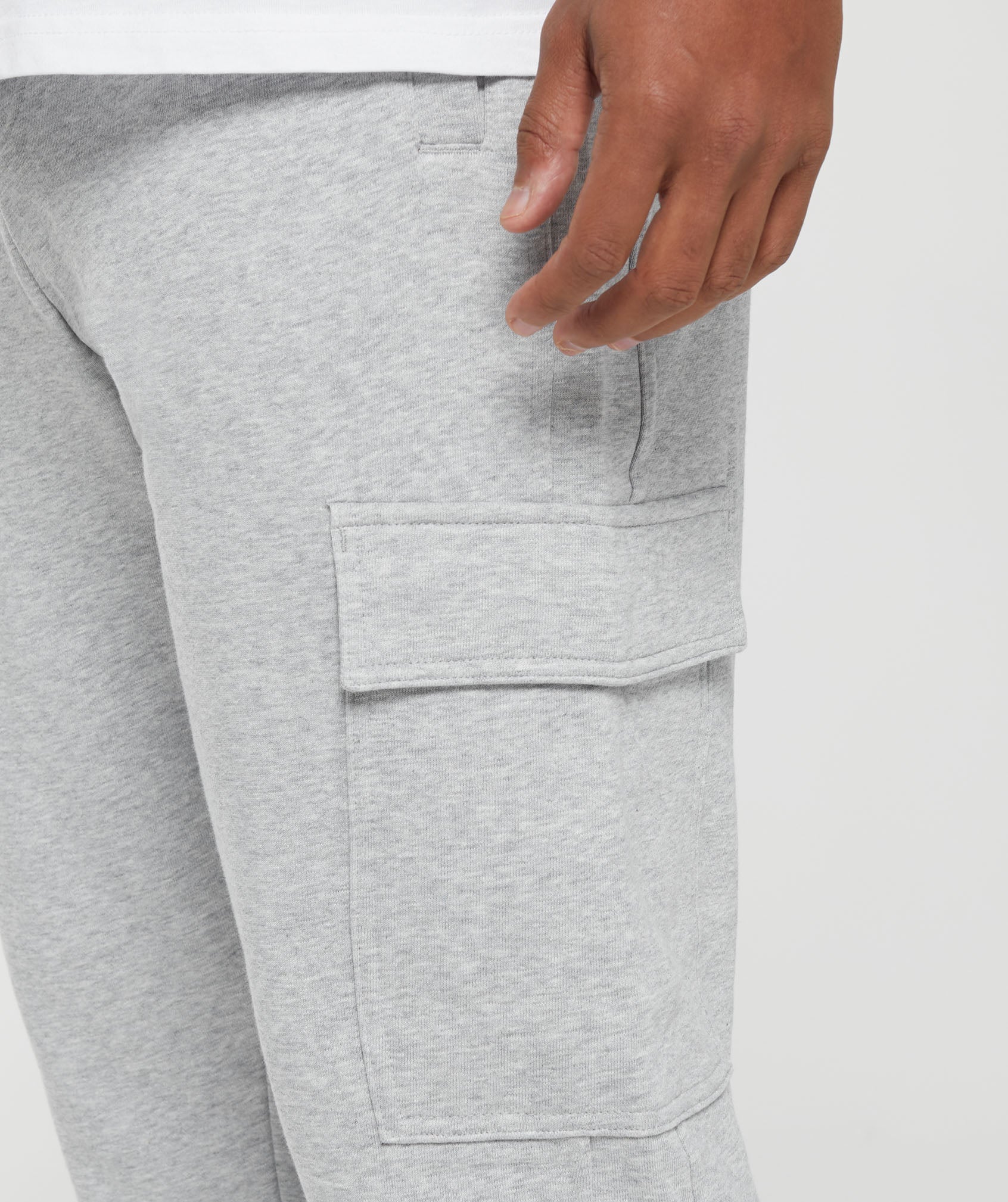 Rest Day Essentials Cargo Joggers Light Grey Core Marl - immagine 5
