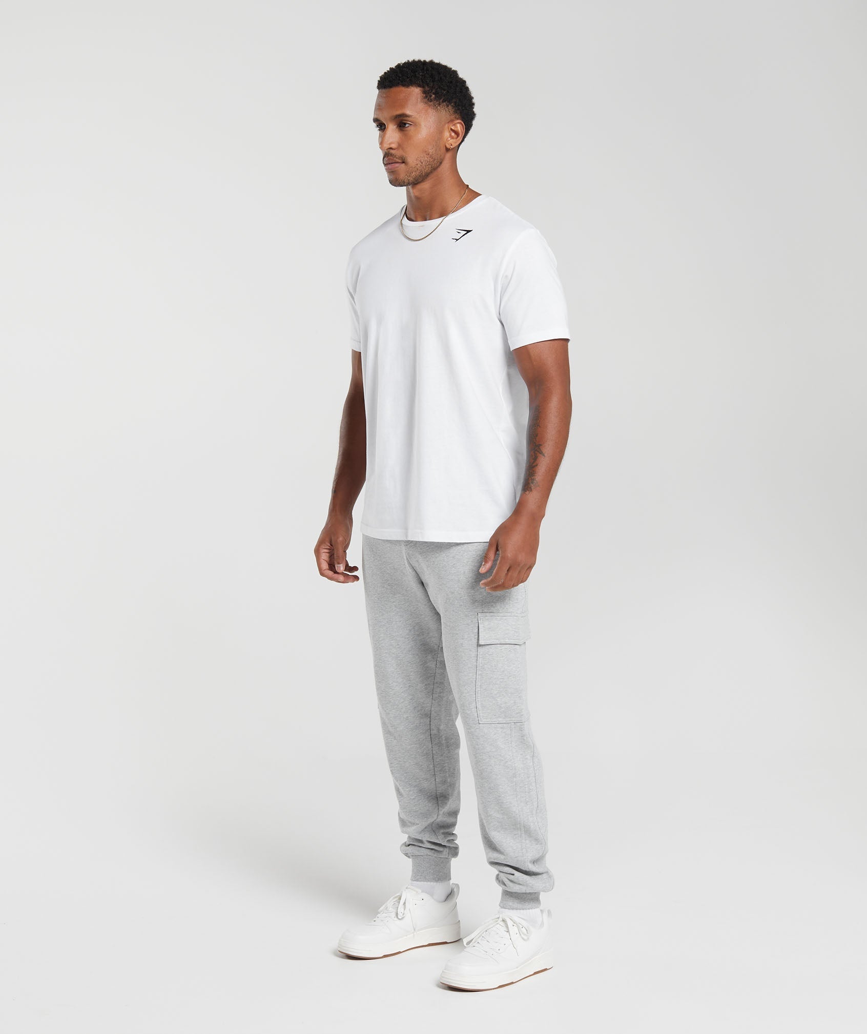 Rest Day Essentials Cargo Joggers Light Grey Core Marl - immagine 4