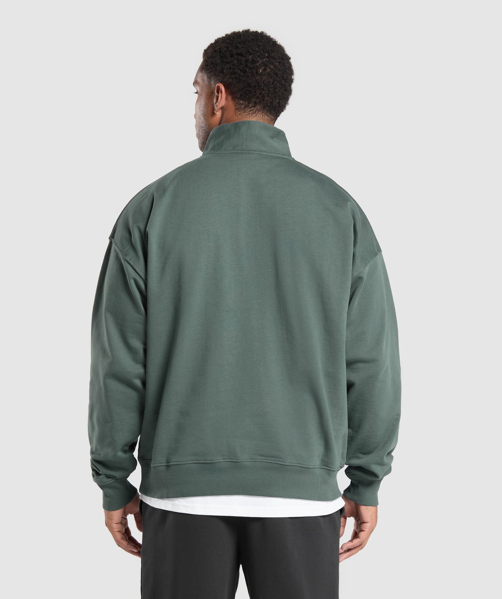 Rest Day Sweats 1/4 Zip Slate Teal - immagine 2