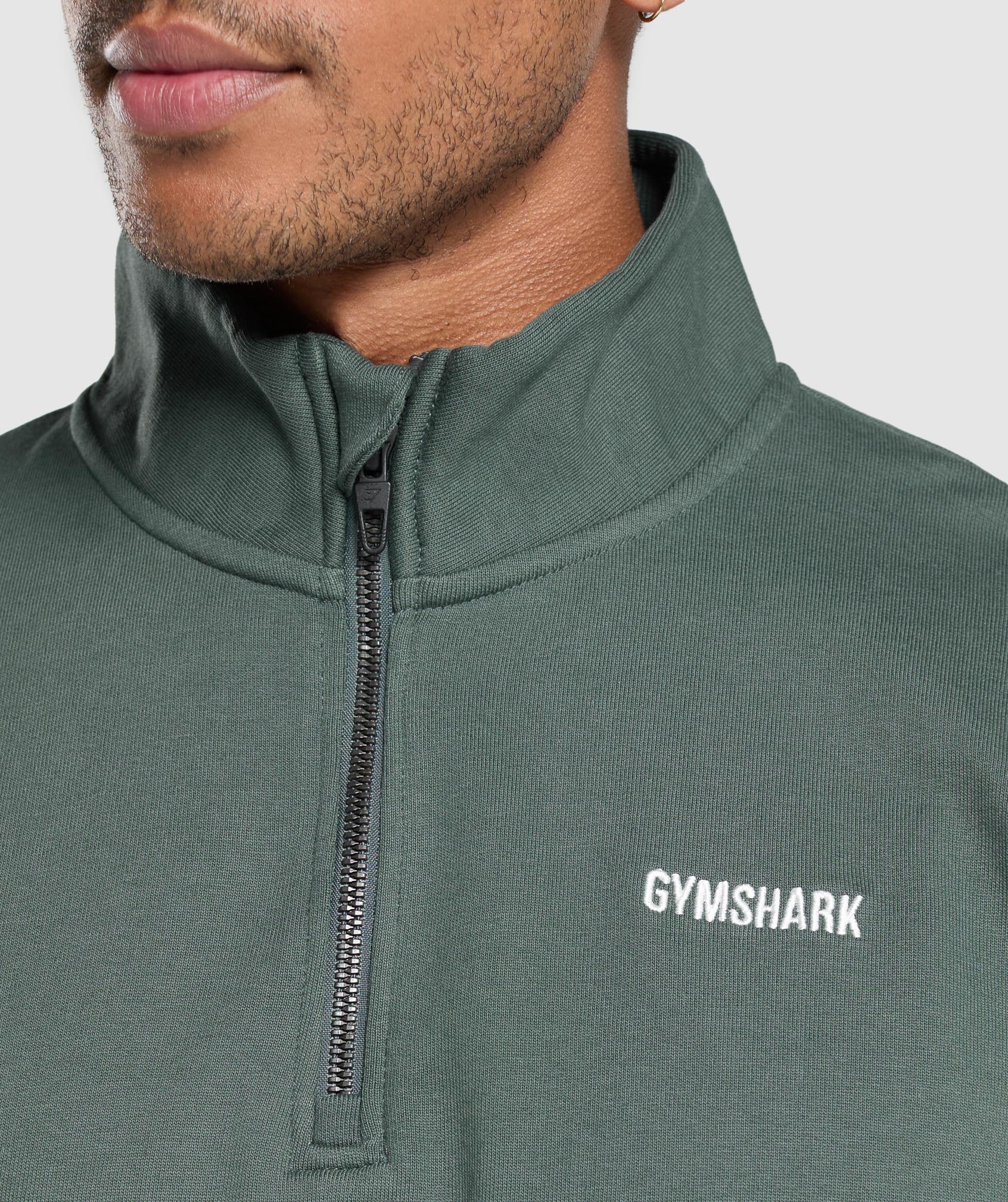 Rest Day Sweats 1/4 Zip Slate Teal - immagine 5