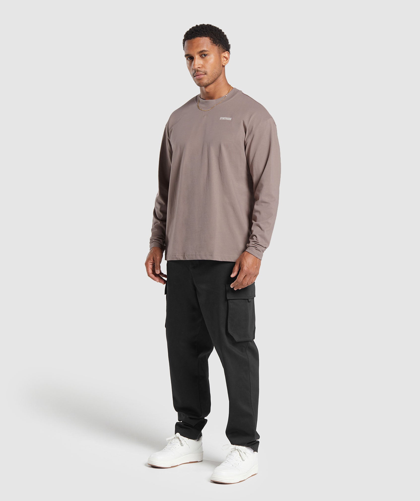 Rest Day Sweats Long Sleeve T-Shirt Powder Mauve - immagine 4