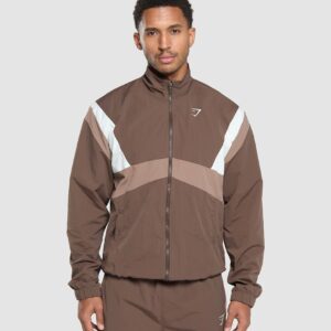 Retro Track Jacket Walnut Brown/Mocha Mauve/Soft White