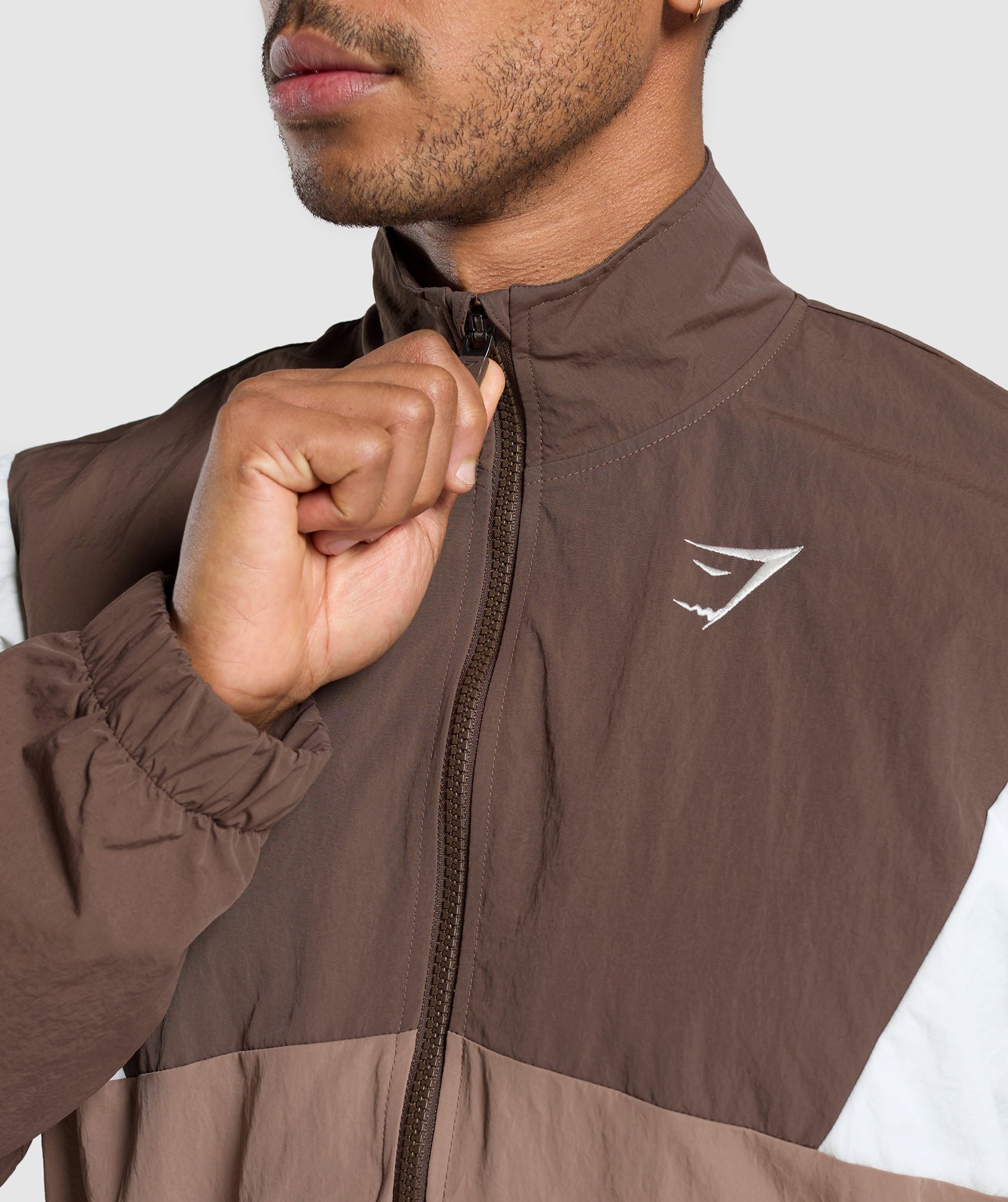 Retro Track Jacket Walnut Brown/Mocha Mauve/Soft White - immagine 7