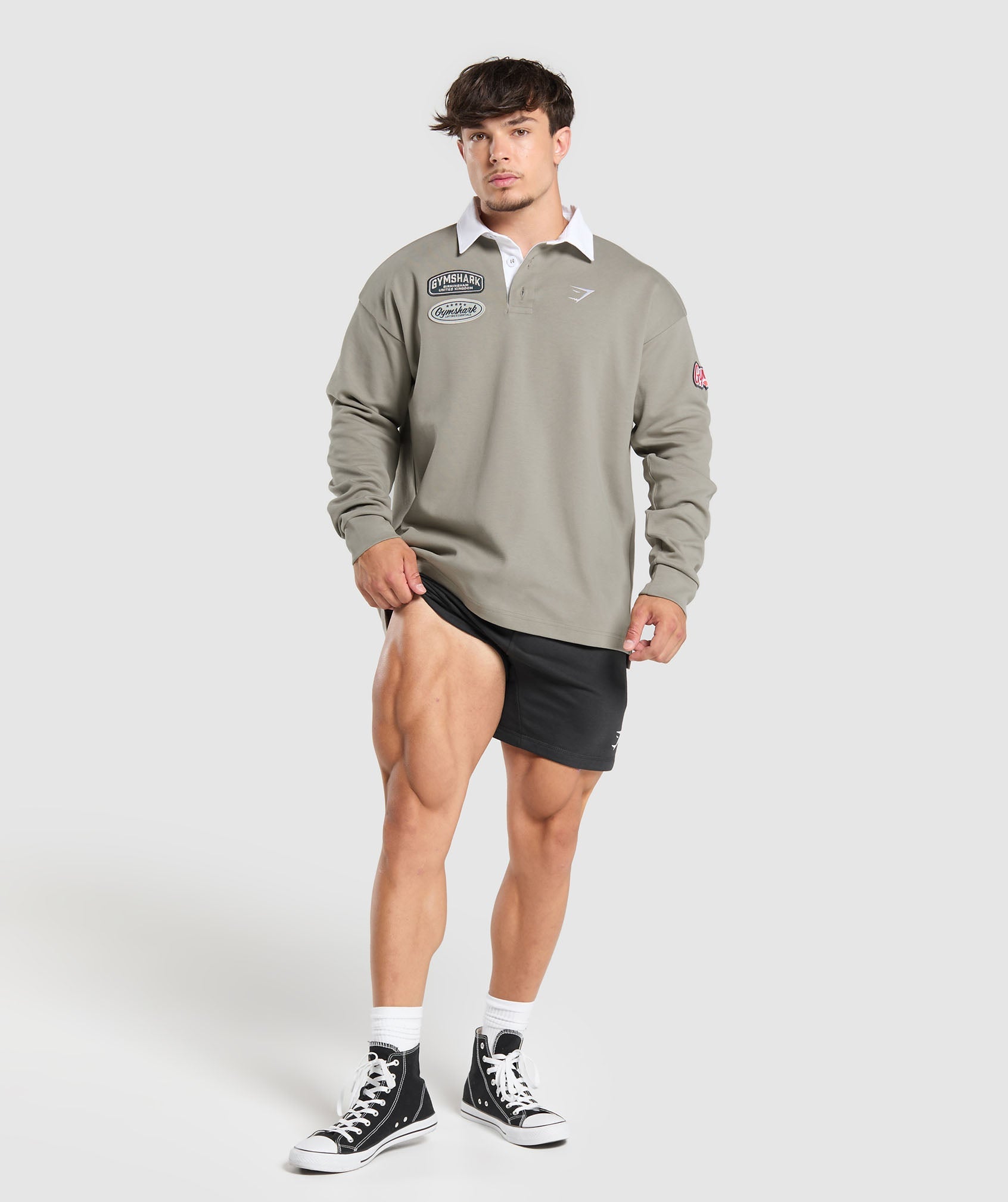 Rugby Shirt Linen Brown/White - immagine 4