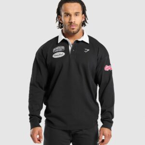Rugby Shirt Black/White
