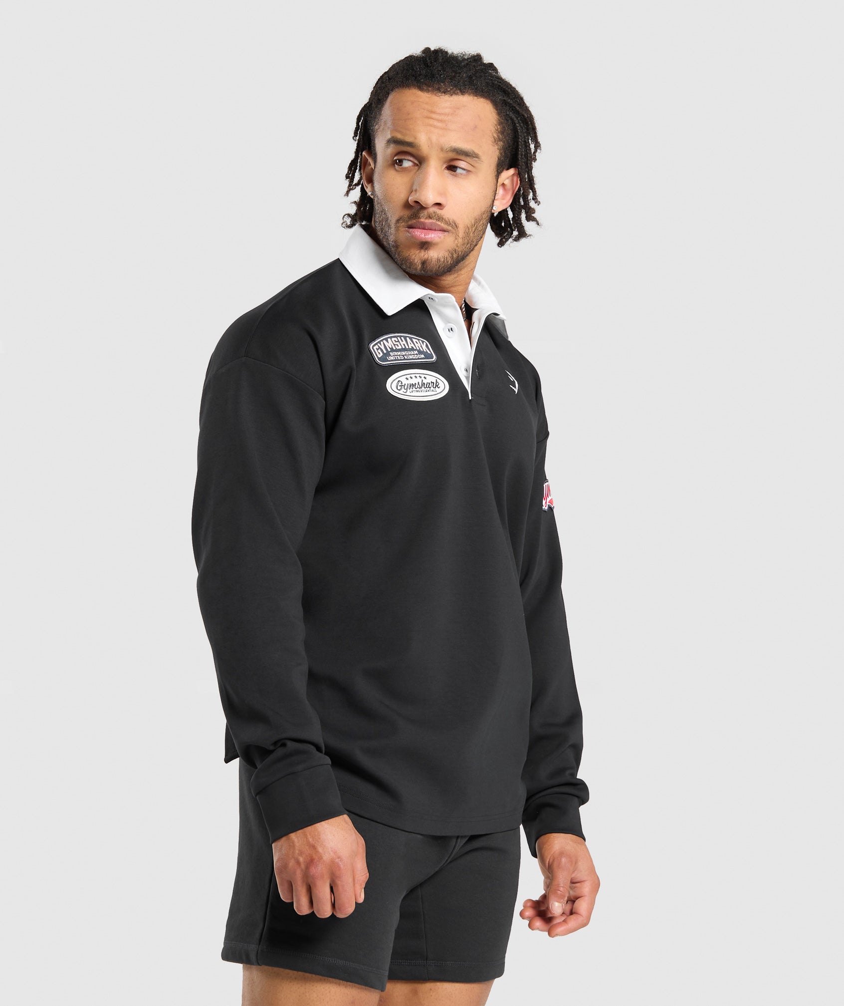 Rugby Shirt Black/White - Image 4