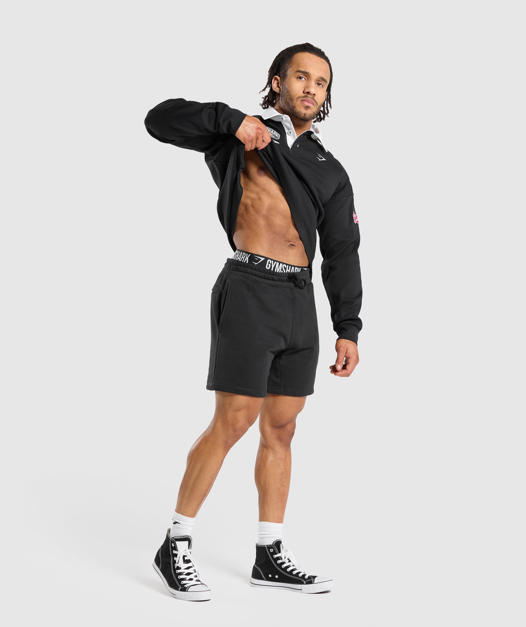 Rugby Shirt Black/White - Image 3