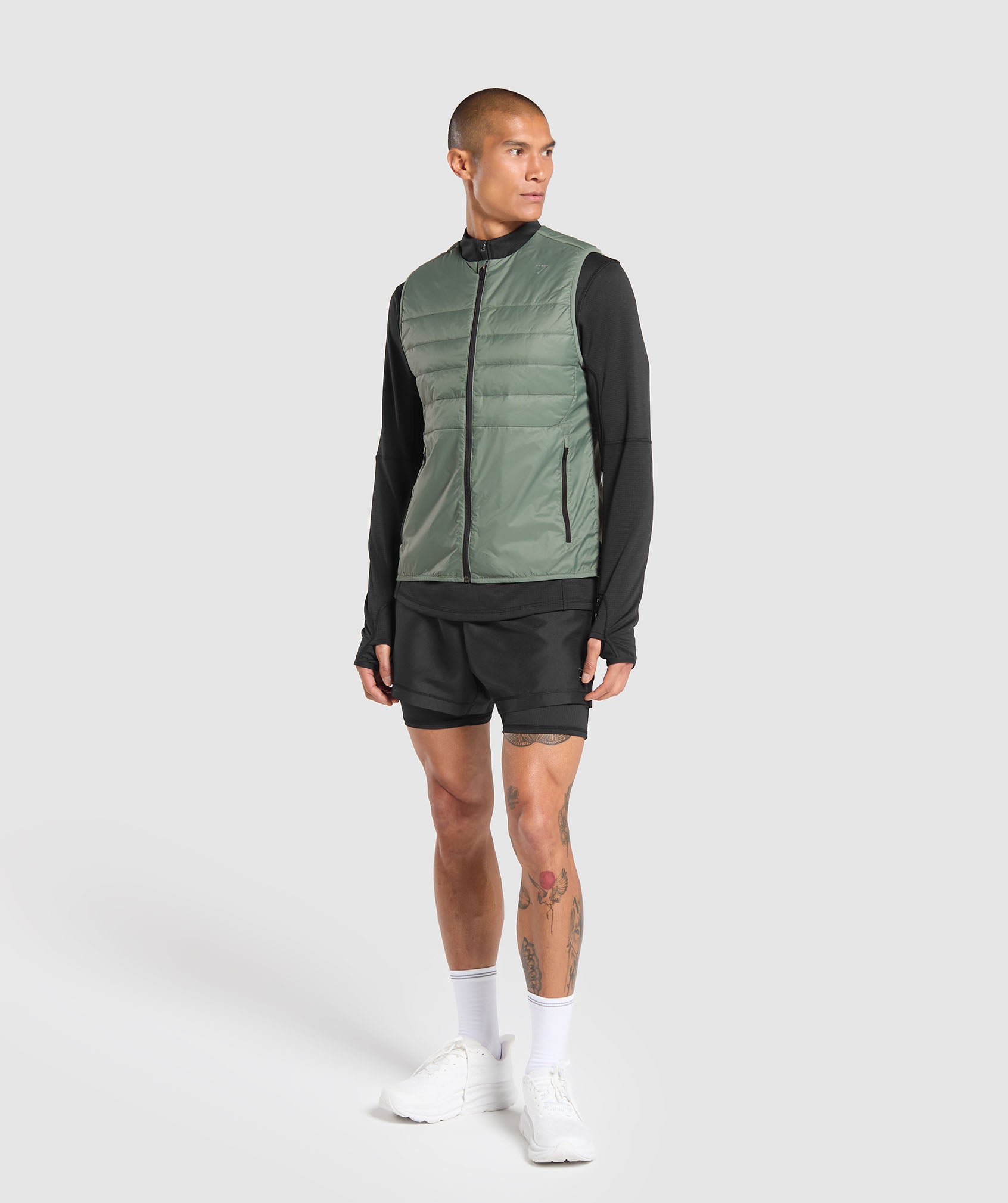Running Gilet Unit Green - immagine 6
