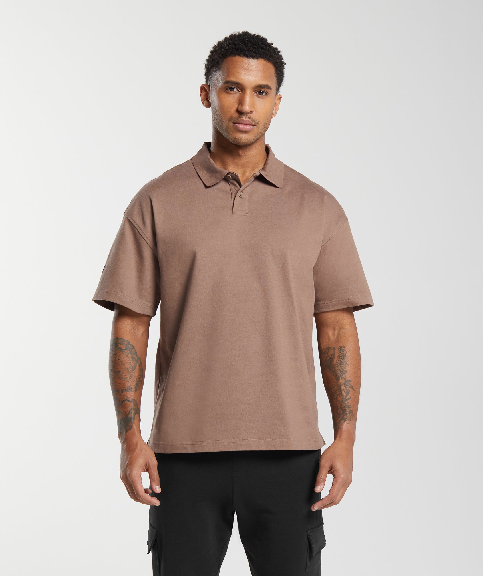 Short Sleeve Polo Mocha Mauve