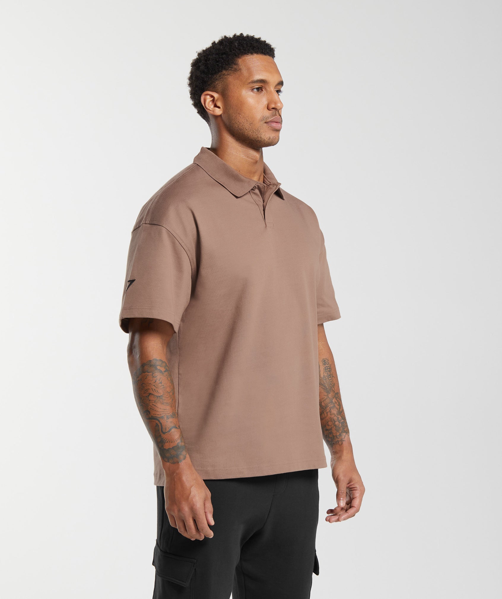 Short Sleeve Polo Mocha Mauve - immagine 3