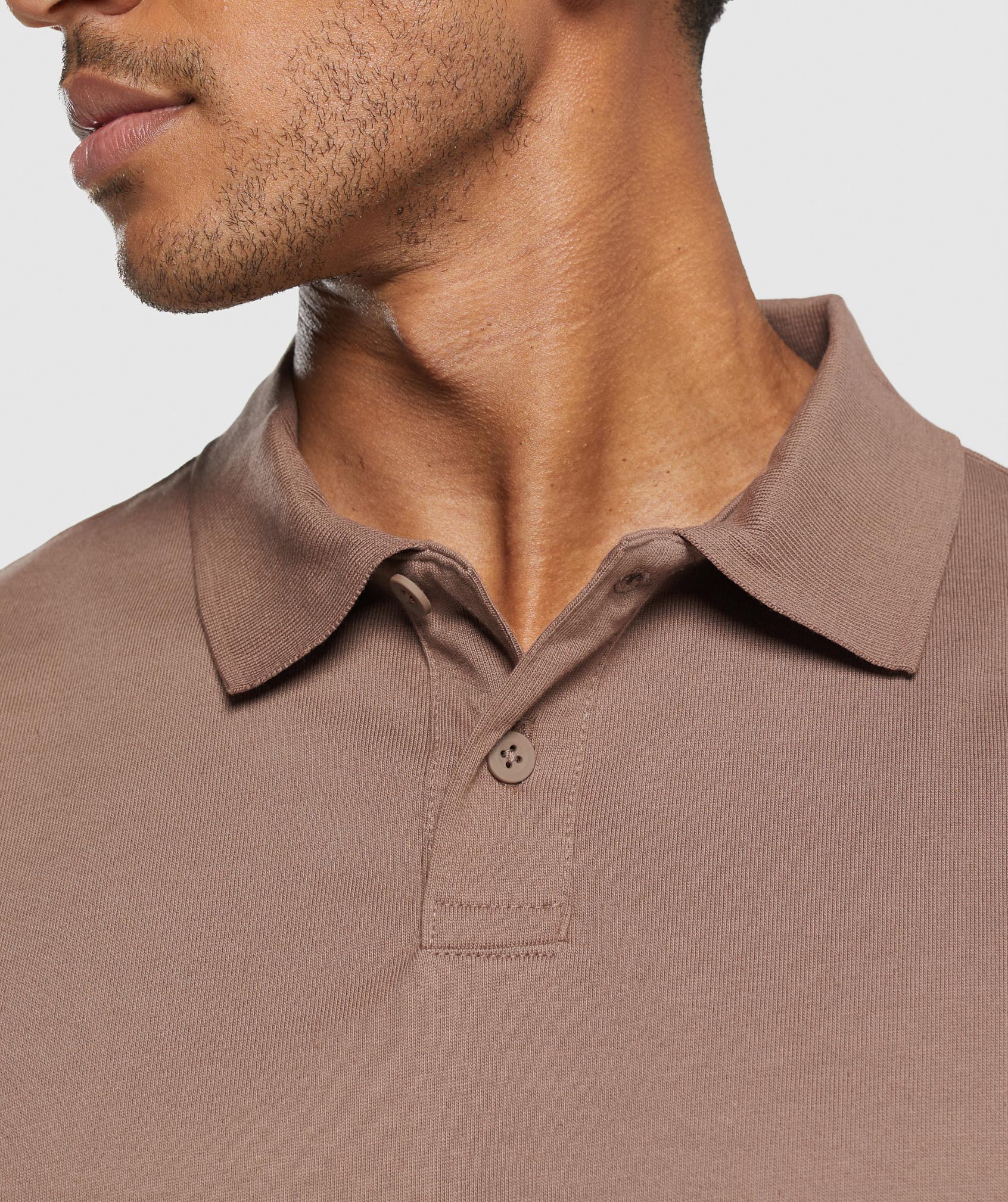 Short Sleeve Polo Mocha Mauve - immagine 5