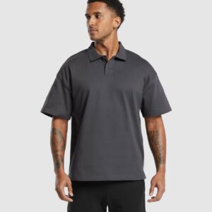 Short Sleeve Polo Onyx Grey