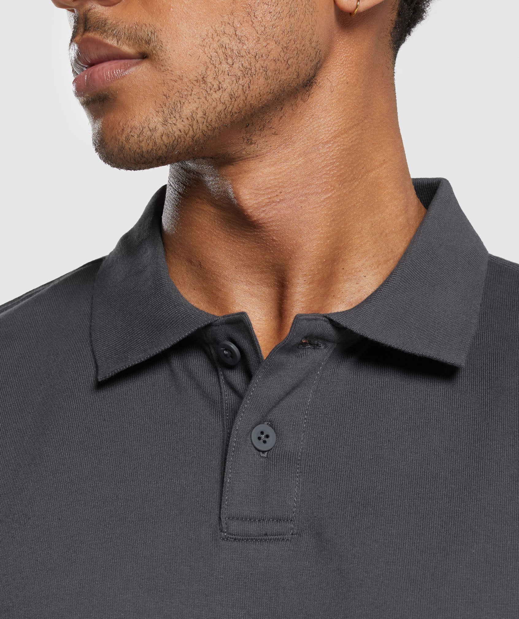 Short Sleeve Polo Onyx Grey - Image 5