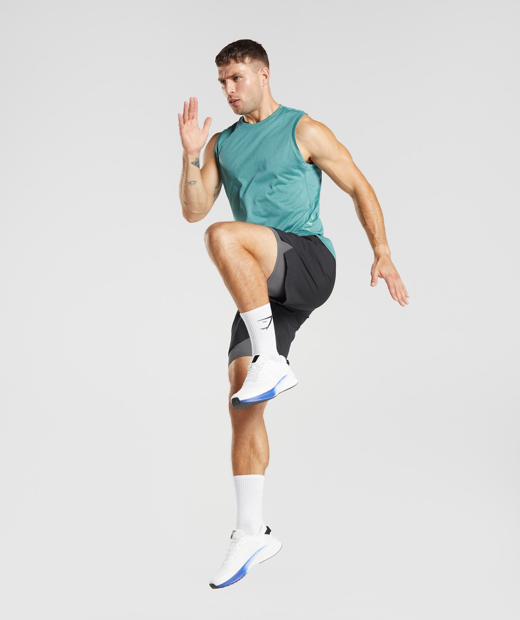 Sport 7" 2 In 1 Shorts Black/Silhouette Grey - Image 4