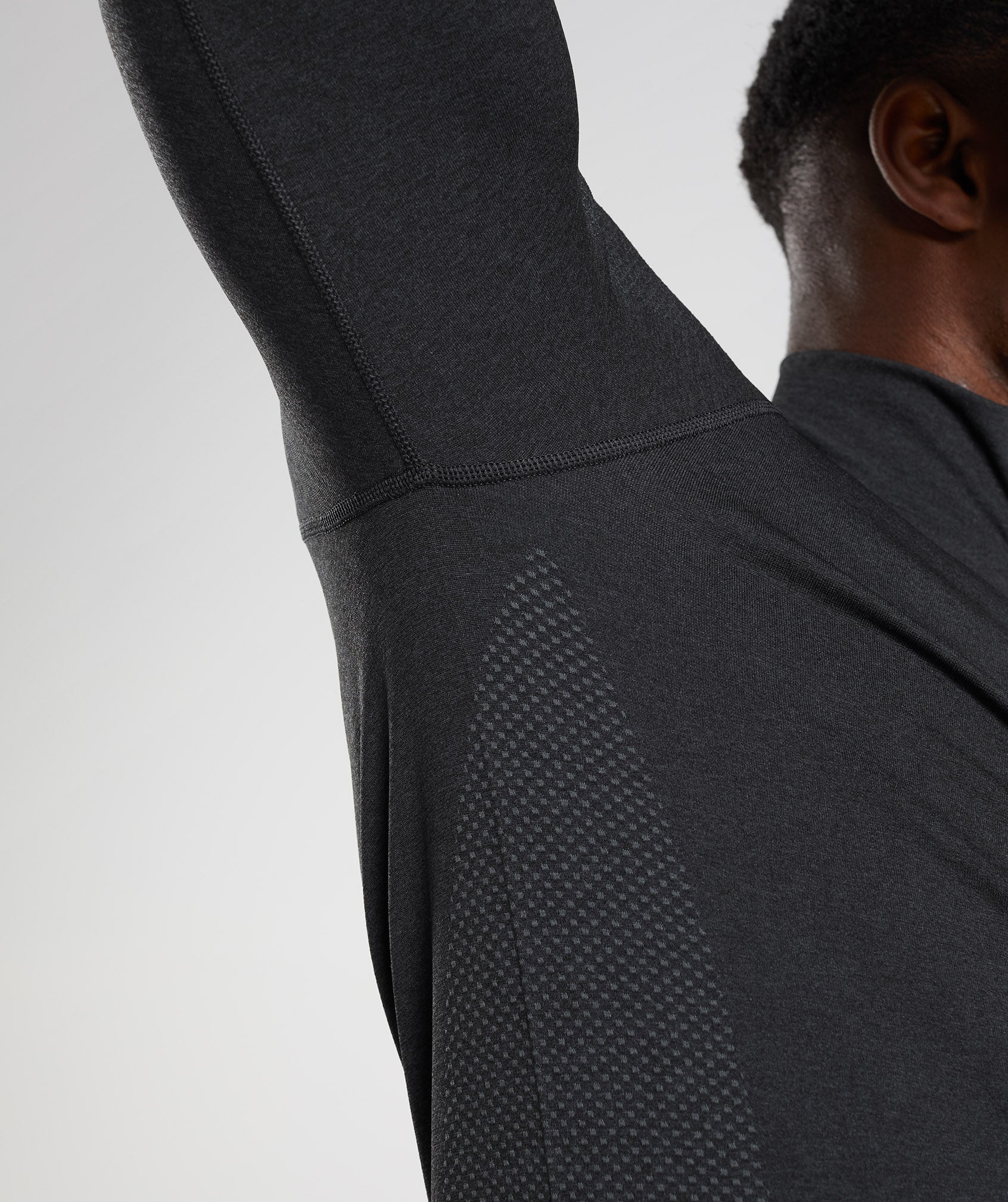 Vital Seamless 1/4 Zip Black/Silhouette Grey - Image 6