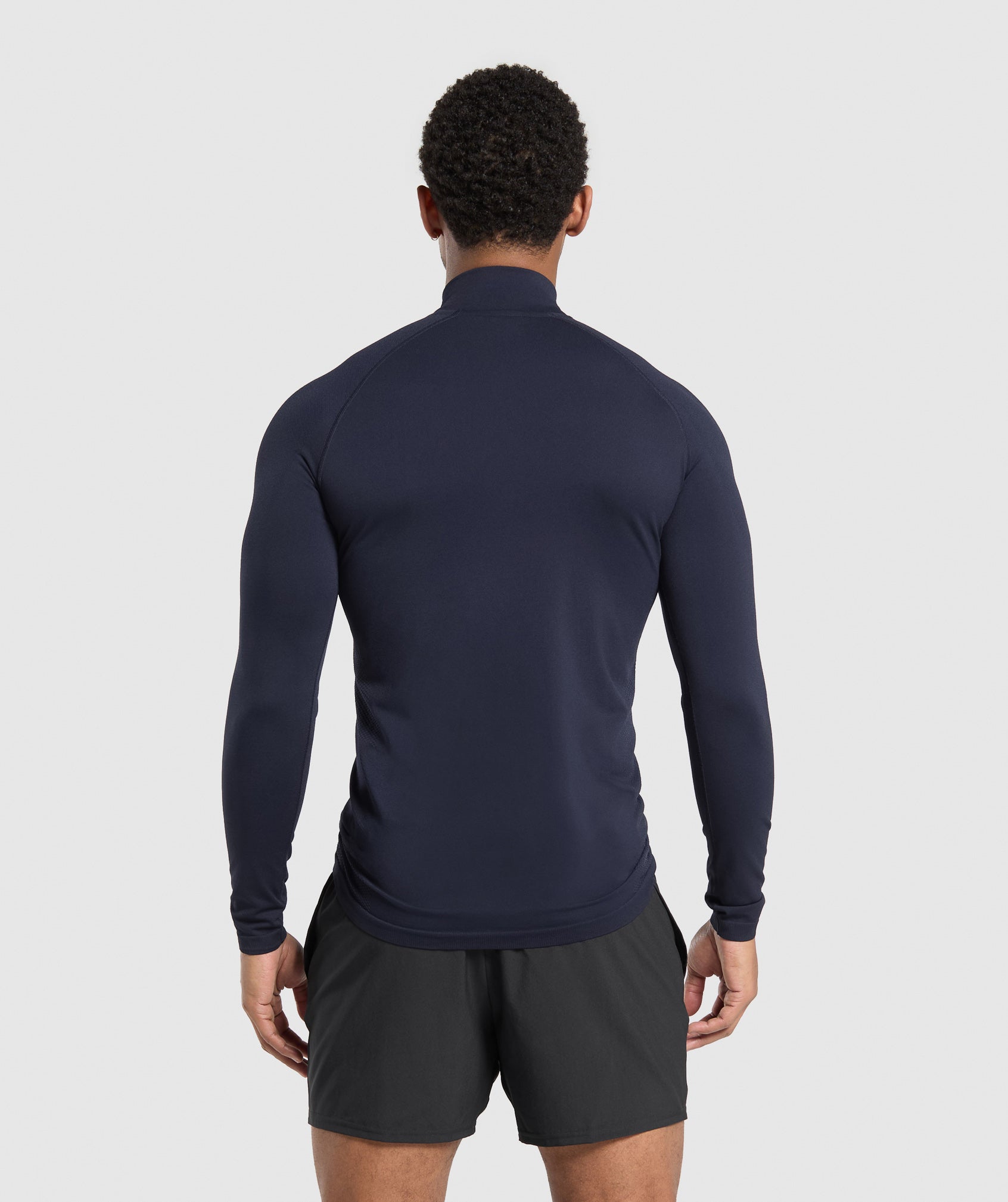 Vital Seamless 1/4 Zip Navy/Heavy Blue - Image 2