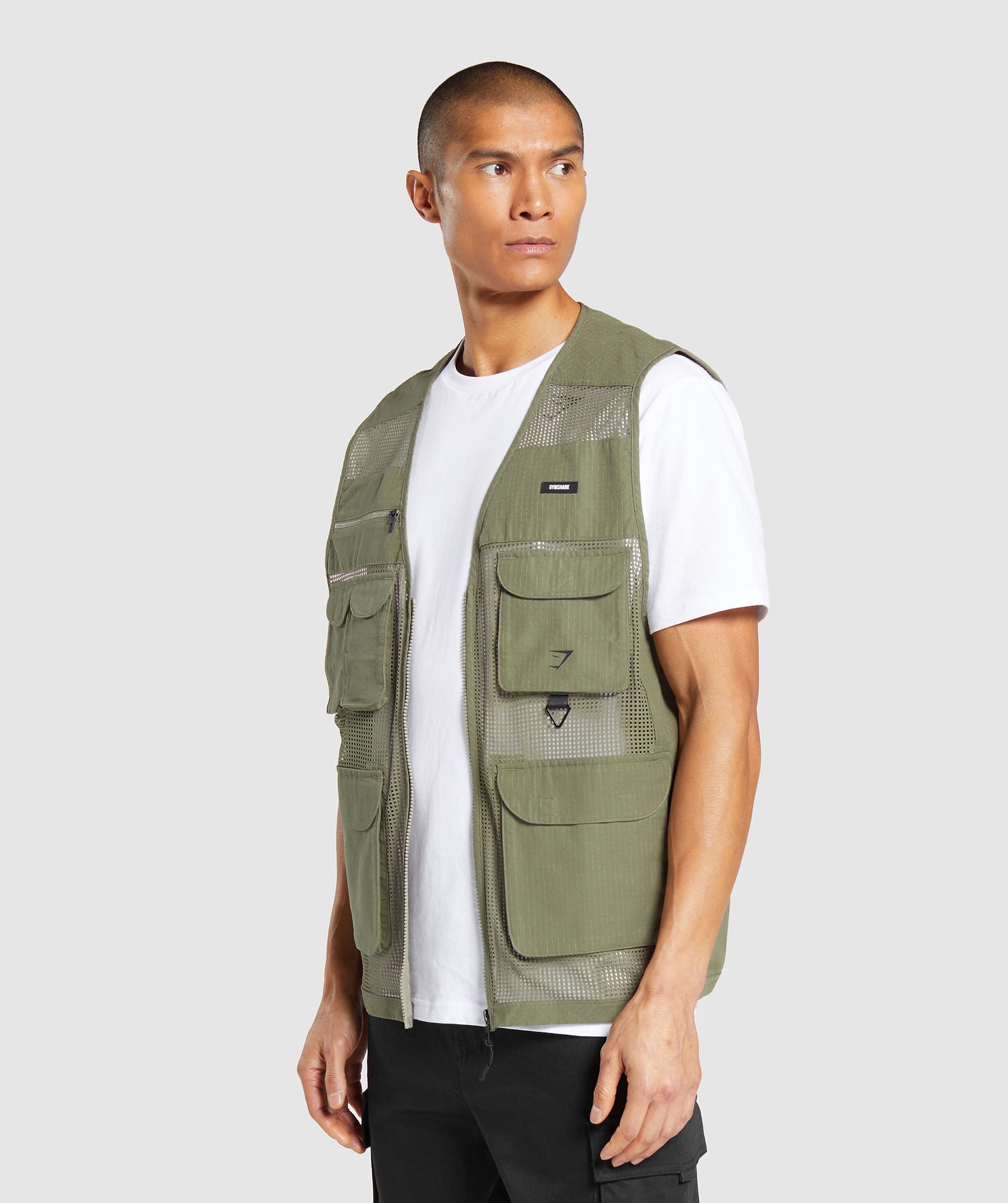 Woven Gilet Utility Green - immagine 3
